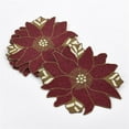 thumbnail image 1 of Saro Lifestyle 5823.R1535 15 x 35 Po de Fond en Poinsettia Perlé&44; Rouge, 1 of 1