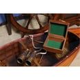 thumbnail image 3 of Binocular w leather overlay in wood box, 3 of 5