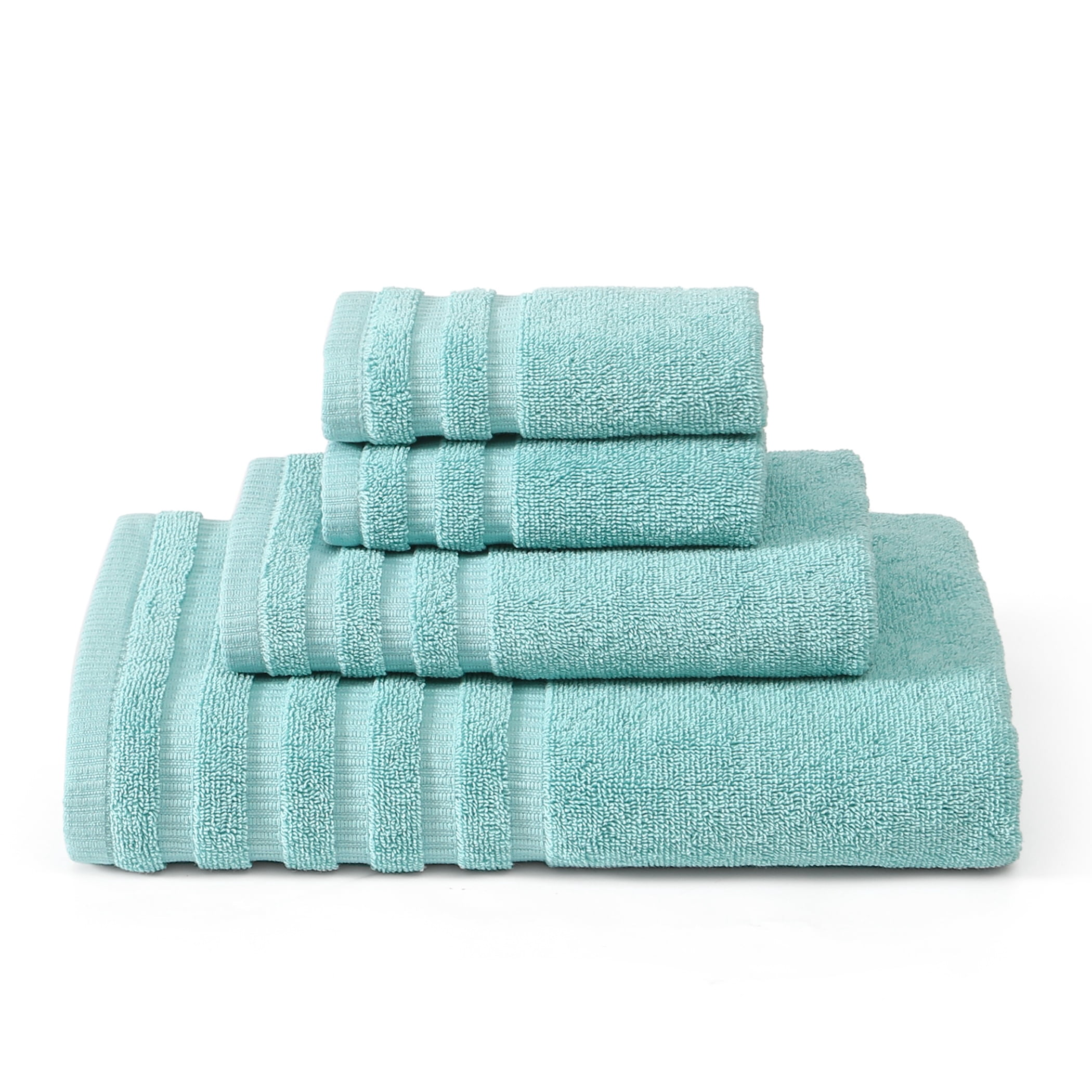 Modern Threads Oxford 6-Piece Cotton Towel Set, Aqua