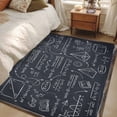 thumbnail image 5 of Mathematics Equations Area Rugs Collection 3'x5', Blackboard Math Numerical Geometric Non Slip Indoor Rectangle Throw Runner Rug Floor Mat Carpet for Living Room Dining Table Bedroom Nursery, 5 of 9