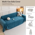 thumbnail image 6 of Jessy Home Sofa Cover Slipcover Couch Cover Protector Durable Multi-Function Furniture Cover for Pets Dogs Cats Home Decor Sofa Covers for Living Room 71"x 134"Deep Blue, 6 of 9