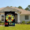 thumbnail image 2 of Joocar Be Kind Peace Flower Garden Flag For Spring Summer Home Outdoor Garden Yard Door Decor 12x18 Inch, 2 of 5