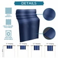 thumbnail image 6 of Navy Blue Ombre Table Runner 90 Inches, Farmhouse Blue Gradient Color Aesthetic Bed Runner Dresser Scarves Tabletop for Indoor Outdoor Parties/Ceremony/Banquet, 13" x 90", 6 of 9