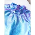 thumbnail image 6 of Alvivi Kids Girls Metallic Figure Ice Skating Dress Long Sleeve Leotard Dancewear, 6 of 7