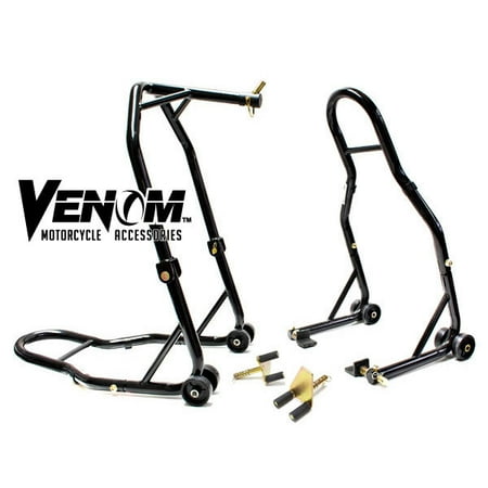- Venom Motorcycle Front+Rear Headlift Dual Lift Stand For Ducati Monster 851, 888 (All Years)