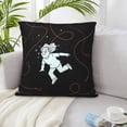 thumbnail image 5 of LNWH Decorative Pillow Covers, Cartoon Fishing Art Square Sofa Decorative Knit Pillow Case, 20"x20", 5 of 8