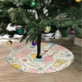 thumbnail image 2 of FMSHPON Cute Ice Cream Xmas Christmas Tree Skirt Stand Mat for Holiday Party Decoration Indoor Outdoor 48 inches, 2 of 3