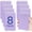 H.Lilac Purple, variant on Pocket Small Notebook 3" x 5", Set of 8 Mini Little Spiral Notebook, Nursing Notepad, Perfect for Work, School, Office, Nurse, Travel - Bright