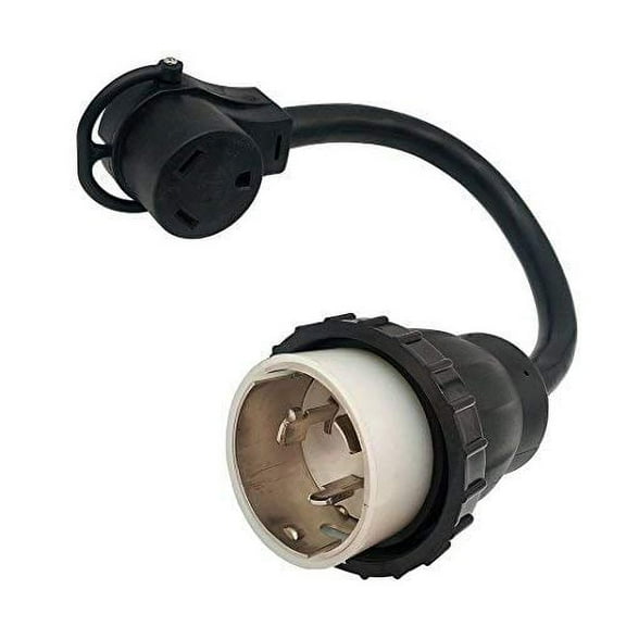 Parkworld 69953 RV Shore Power 50A SS2-50P to 30A TT-30R Adapter Cord 125V 1.5FT