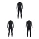 thumbnail image 3 of Wosthever Men Wetsuit Front Zip Diving Rash Surfing Swimming Guards Type1 NO1, 3 of 6