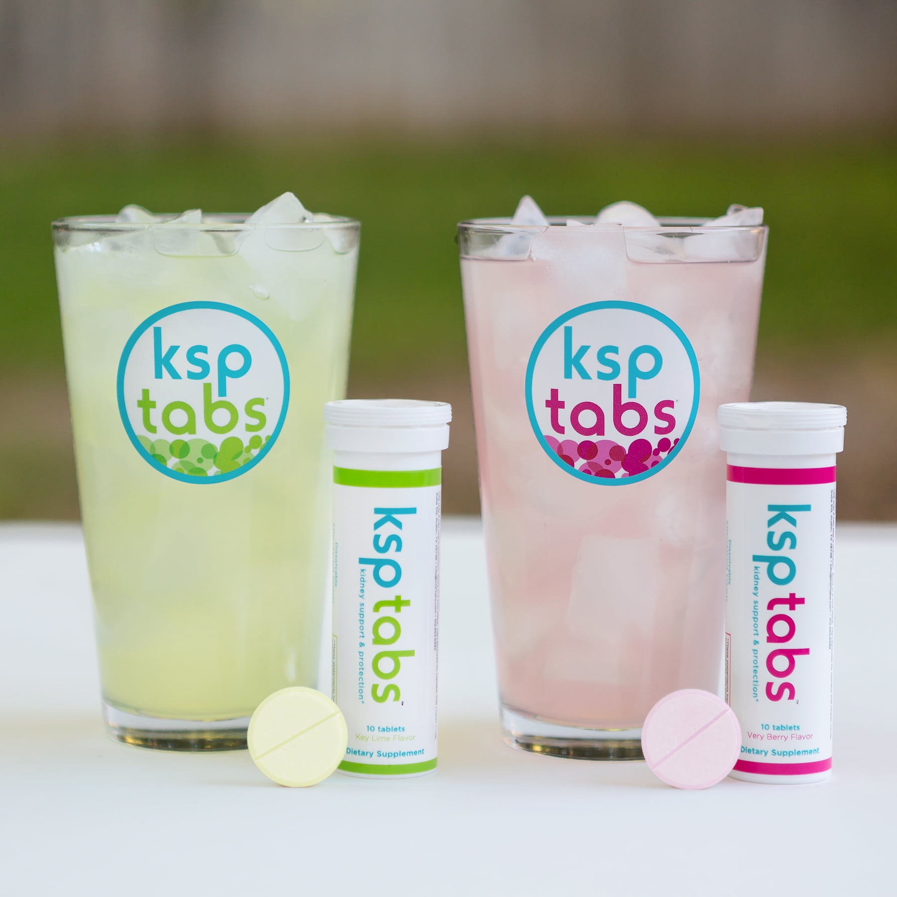 KSPtabs Kidney Health Supplement to Combat Calcium Oxalate Crystal Formation - Very Berry - Box of 8 Tubes