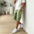 thumbnail image 5 of HKYNLAG Cargo Shorts for Men Lightweigh Casual Comfort Summer Pants Bermuda Shorts with Pockets Knee Length Outdoor Hiking Work Short Green 4XL, 5 of 5