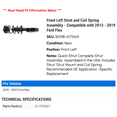 thumbnail image 2 of Front Left Strut and Coil Spring Assembly - Compatible with 2013 - 2019 Ford Flex 2014 2015 2016 2017 2018, 2 of 2