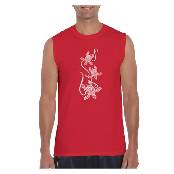 IWPF - Men's Graphic T-Shirt Sleeveless - Sea Turtles Hawaii