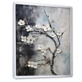 thumbnail image 2 of Designart "Apple Blossom euphony XII" Floral Floater Framed Canvas Wall Art, 2 of 7