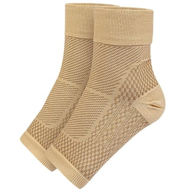 1 Pair Ankle Compression Socks Plantar Fasciitis Compression Sleeve Ankle Brace for Women