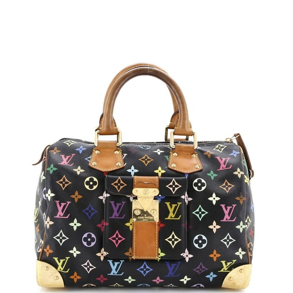 Pre-Owned Speedy Handbag Monogram Multicolor 30 By Rebag
