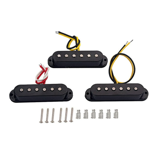 Pastilla de repuesto perfecl para guitarra eléctrica bobina inconfundible 48mm/50mm/52mm Set negro