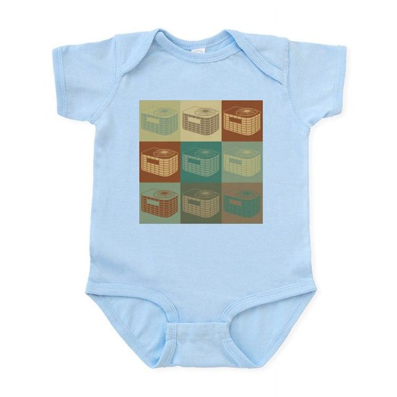CafePress - HVAC Pop Art Infant Bodysuit - Baby Light Bodysuit, Size Newborn - 24 Months