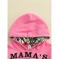 thumbnail image 5 of Liacowi Toddlers Baby Girl 2PCS Outfits Flower Print Long Sleeve Hooded Tops + Elastic Waist Pants Set, 5 of 8
