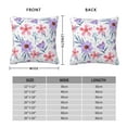 thumbnail image 4 of YFYANG Square Decorative Throw Pillow Case (Without Pillow Insert), Purple Watercolor Flowers Bedroom Sofa Car Cushion Cover, 22"x22", 4 of 9