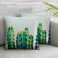 thumbnail image 3 of Shiartex Cactus Lumbar Pillow Covers Summer Tropical Green Plant Succulent Outdoor Decor Throw Pillow Case Home Sofa Chair Car Rectangular Cushion Cover 18x18in, 3 of 5