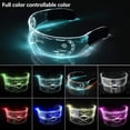 thumbnail image 2 of Led Luminous Glasses For Adults,led Visor Glasses In 7 Colors,color Luminous Glasses, 2 of 5
