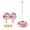 Pink, variant on Children Table Tennis Trainer Set with Adjustable Rebound Rod Two Rackets Three Balls and Stable Base for Indoor Outdoor Use