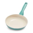thumbnail image 1 of Sartén antiadherente de cerámica GreenPan Rio Healthy de 18 cm, libre de PFAS, apta para lavavajillas, color turquesa, 1 of 5