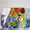 thumbnail image 4 of Geometry Anime Dash Blanket Throw Blankets Ultra Soft Flannel Lightweight Throws for Couch, Bed,All Seasons Use 80"x60", 4 of 7