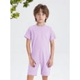 thumbnail image 2 of Doomiva Adaptive Clothing for Kids Special Needs Autism Sensory Jumpsuit Anti-Strip Romper Bodysuit with Back Zipper Lavender 12, 2 of 5