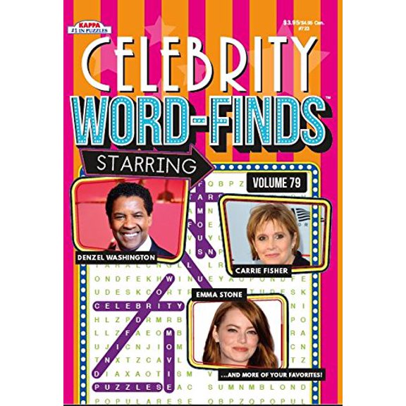 Pre-Owned Celebrity Word Find Puzzle Book-Vol.59 Paperback