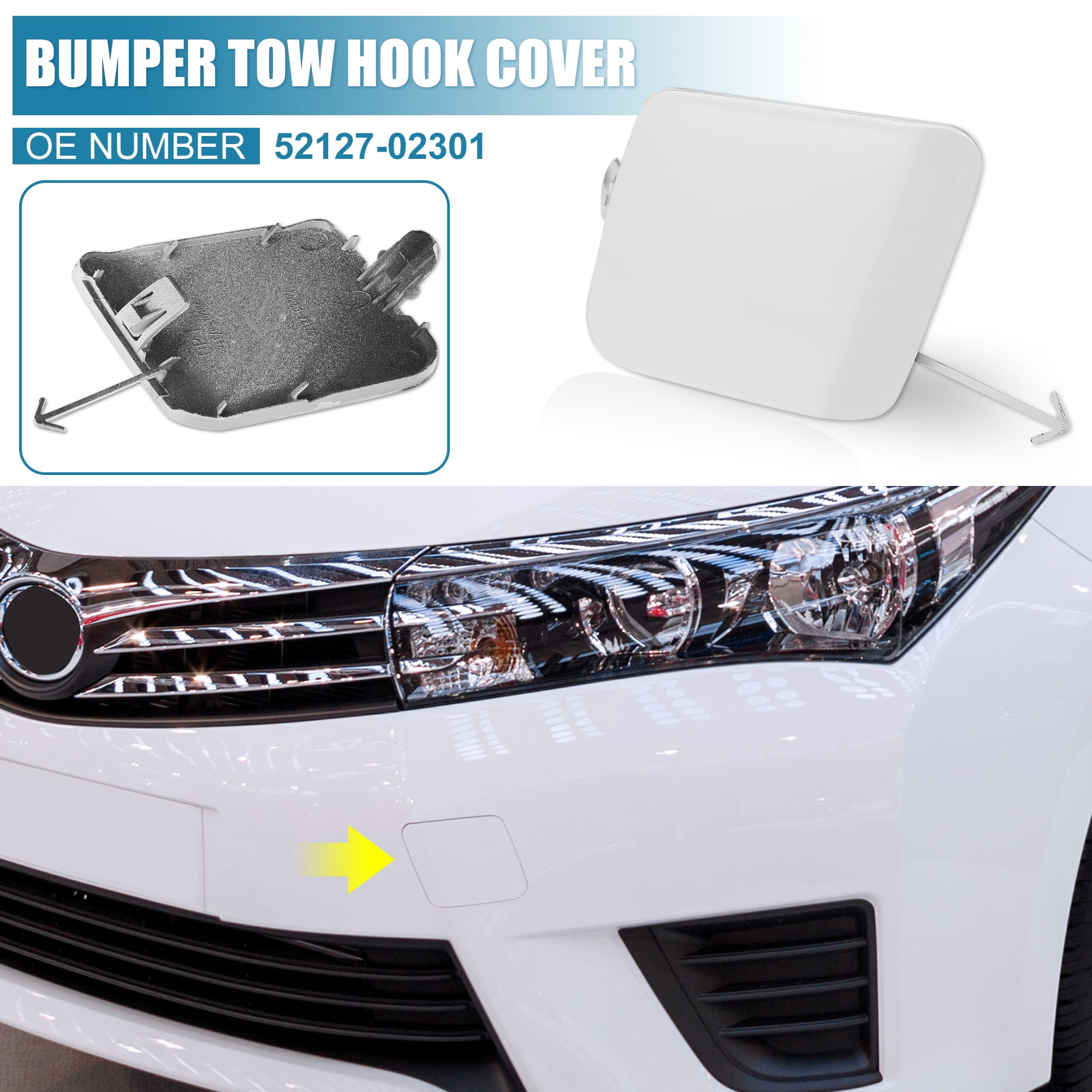Car Front Bumper Tow Hook Cover 52127-02301 for Toyota