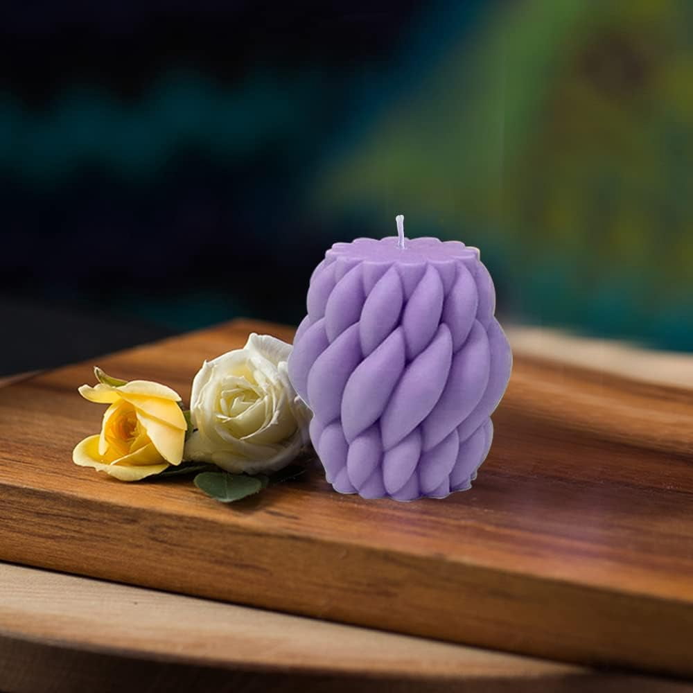 ABPETE 3D Silicone Candle Molds, Abstract Art Geometric Candle Mold for Candle Making Soaps Making, Wax, Resin Casting DIY Mould