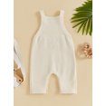 thumbnail image 4 of Bagilaanoe Toddler Baby Boys Girls One-pieces Letters Embroidery Sleeveless Jumpsuit 6M 12M 18M 24M 3T Kids Romper Birthday Clothing, 4 of 7