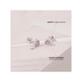 thumbnail image 5 of 925 Sterling Silver Pave CZ Heart Screw Back Earrings Babies Infants Girls, 5 of 7