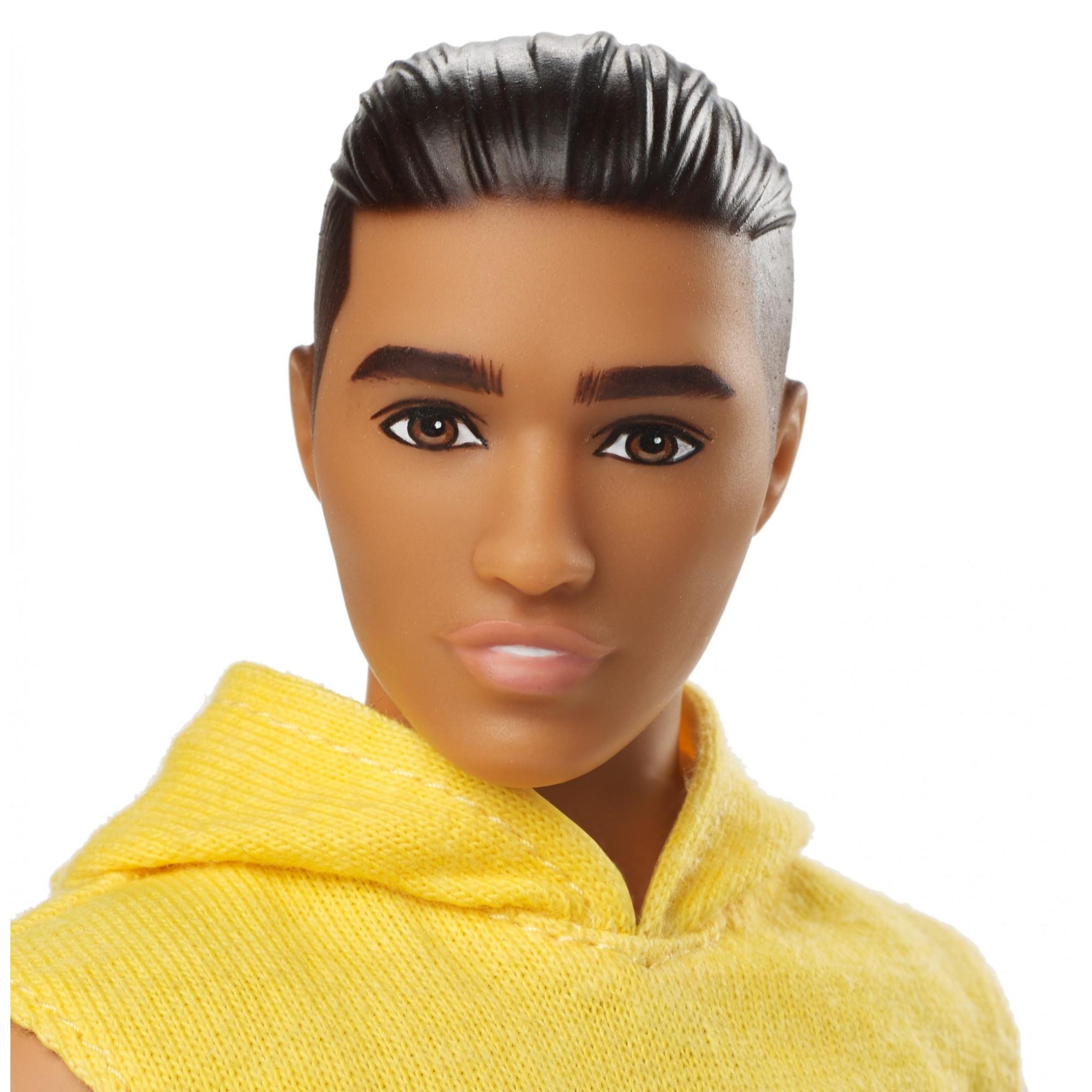 Barbie Ken Fashionistas Doll Wearing Yellow "New York" Hoodie - image 3 of 6