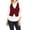 Burgundy, variant on Women's Dressy Casual Versatile Racerback Vest Tuxedo Suit Waistcoat