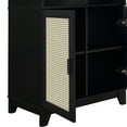 thumbnail image 6 of Manhattan Comfort Sheridan Engineered Wood Bookcase Cabinet in Black - Set of 2, 6 of 9
