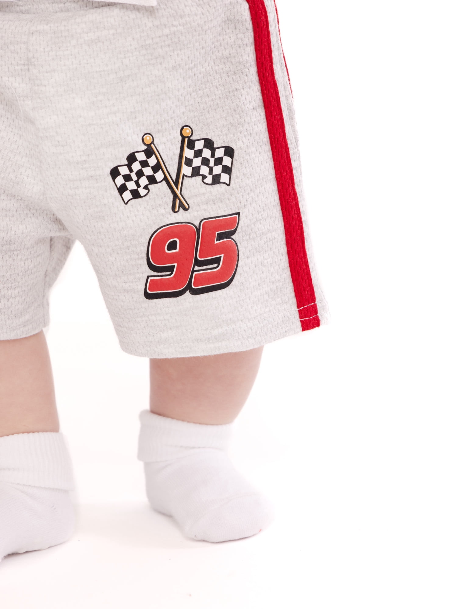 Pixar Cars Baby Boys Athletic Graphic T-Shirt and Shorts Set, 2-Piece, Sizes 0/3M-24M
