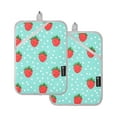 thumbnail image 7 of Yayeee Pot Holders Kitchen Heat Resistant with Pocket 7"x9.8" Cotton Oven Cooking Hot Pads, Strawberry Pattern, 7 of 7