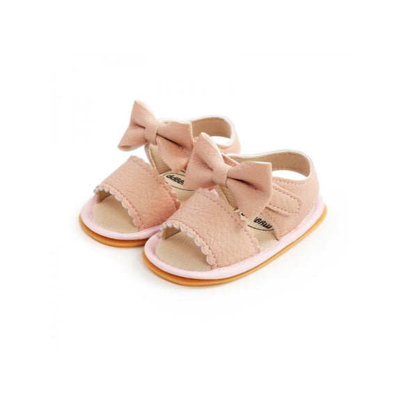 Magazine Baby Girls Sandals with Bowknot, Summer Infant Soft Anti-Slip Sole Toddler Outdoor Beach Walking First Walking Shoes