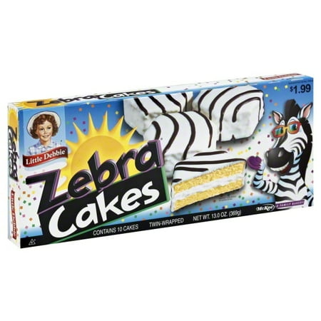 Little Debbie Family Pack ZEBRA Cakes Snack Cakes, 13 oz