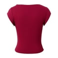 thumbnail image 5 of Daznico Womens Tops - Women's Lace Camisole Top Casual Sleeveless Tank for Spring Summer Stretchy Soft Basic Layering Piece - Shirts for Women,Color:Red,Size:XS, 5 of 8
