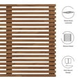thumbnail image 5 of Modway Render Wall Mount Modern Wood King Headboard in Walnut, 5 of 7