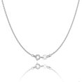 thumbnail image 1 of Sterling Silver Chain Necklace Women Girls Chain 1.1mm Chain Necklace Upgraded Spring Ring Clasp - Thin and Sturdy, 1 of 5