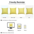 thumbnail image 7 of PiccoCasa Blank Cotton Linen Throw Pillow Cover 18"x18" Decor Cushion Cover, Yellow, 7 of 7