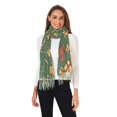 thumbnail image 2 of FORMRS Womens Scarf Winter Soft Long Big Warm Shawls Wrap Tassel Scarves, Yellow Christmas Gingerbread, 2 of 9