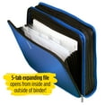 Five Star Black Zipper Binder with Three Ring Closure and Multi Access