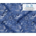 thumbnail image 2 of Soimoi Bird Print Outdoor Fabric By 10 Yard, 56" Wide Water-Resistant Upholstery Material for Chairs, Cushions & DIY Projects, Blue, 2 of 7